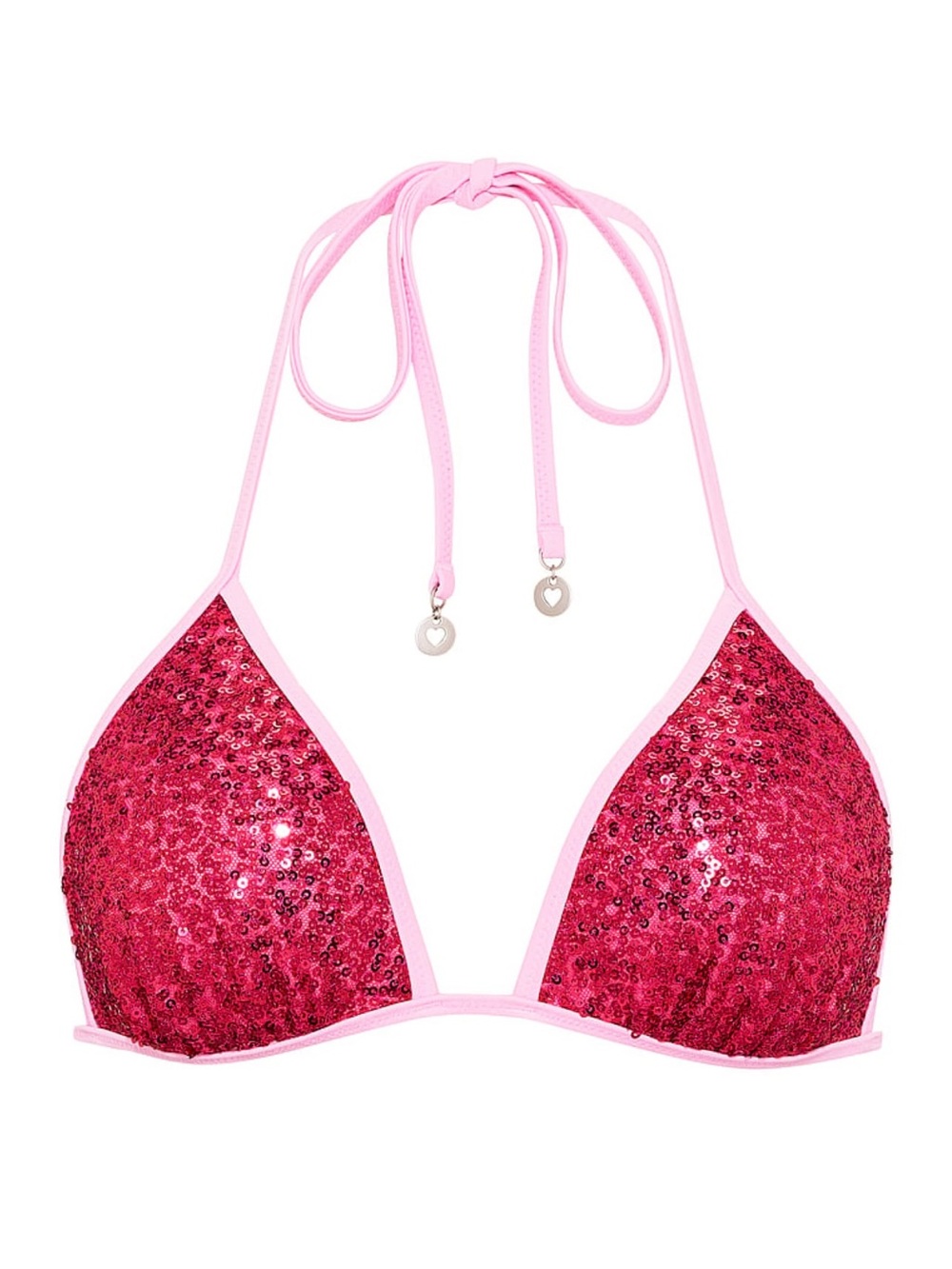 New M L XXL Victorias Secret PINK Sequin Bikini Top Elle SOLD OUT Legally Blonde